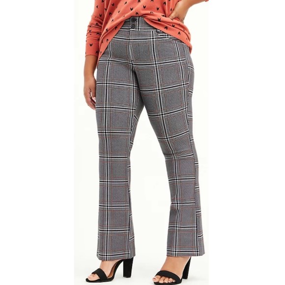 TORRID Trouser Bootcut Luxe Ponte Gray Pants - Picture 1 of 5